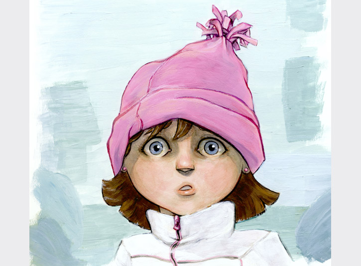 Acrylic paint on bristol vellum, roughly 8 x 8.