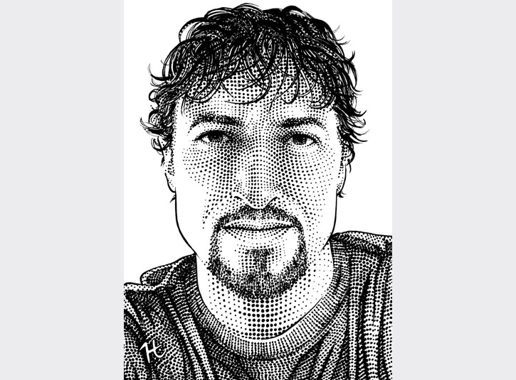 Pen and ink on bristol plate, 4.25 x 5.5